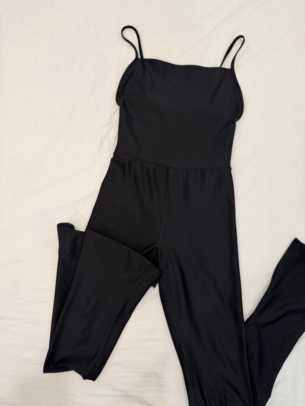 ALO Yoga Black Spaghetti-Strap Jumpsuit